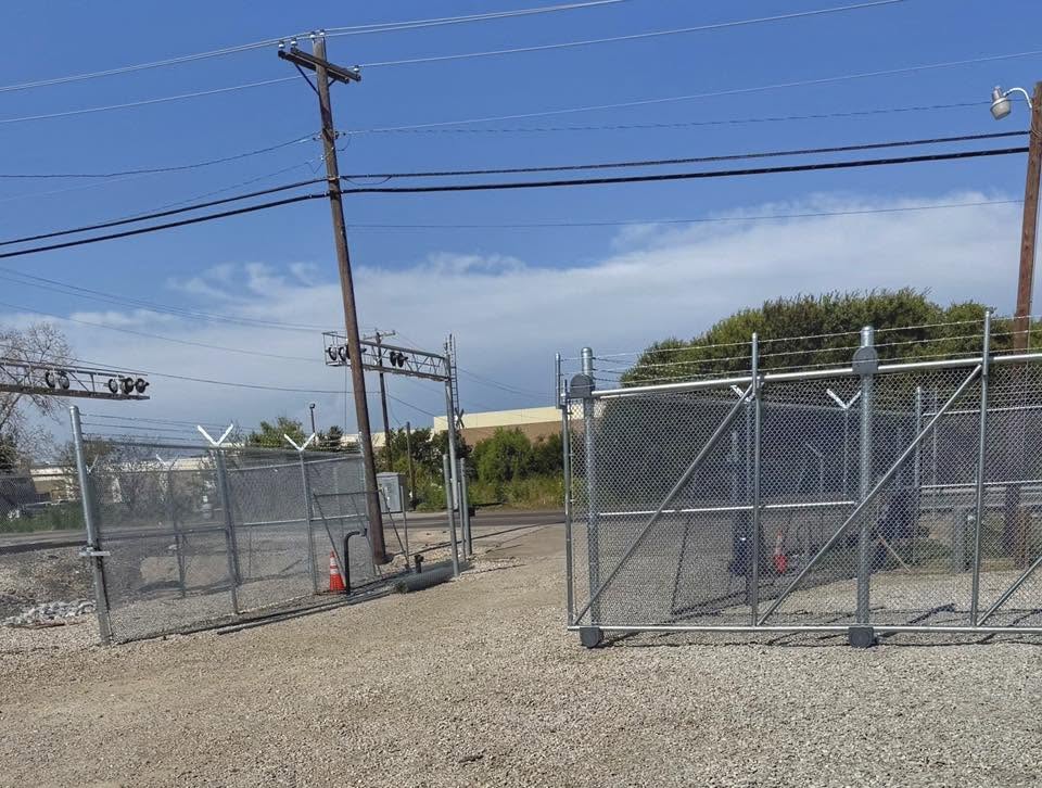 Commercial Chain Link Fence & Drive Gate completed by Affordable Fencing in Springtown, TX