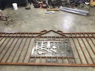 Custom Metal Gate Panel, Shop Fabrication completed by Affordable Fencing in Decatur, TX